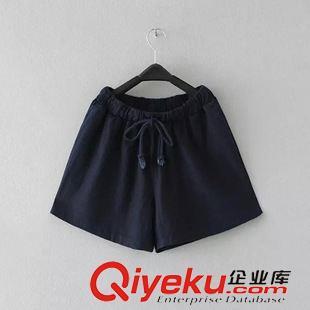 欧美风麻料抽绳短裤裙 批发市场的时尚新宠